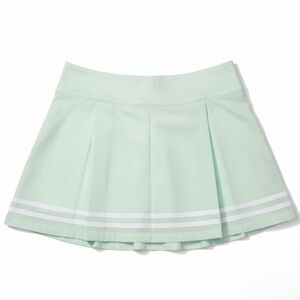 Mint Pleated Tennis Skirt with Double Stripe size 8